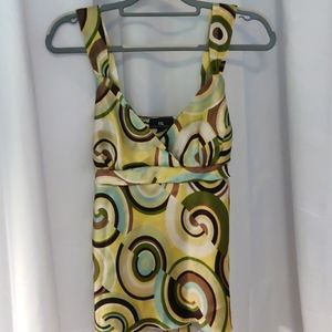 Iz Byer Geo Pattern Dressy Tank, L